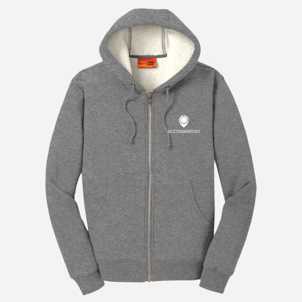 Heavyweight Sherpa Lined Hooded Fleece Jacket Thumbnail